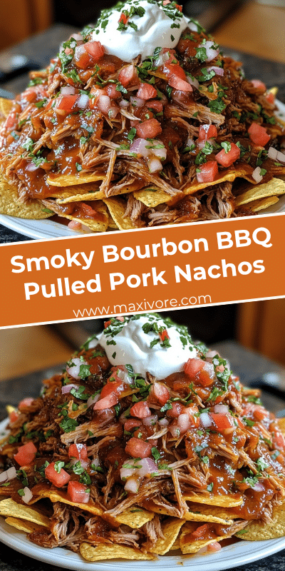 Smoky Bourbon BBQ Pulled Pork Nachos