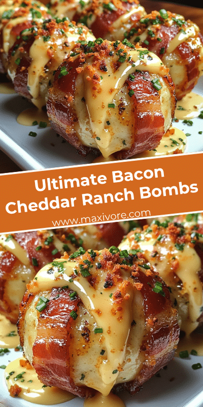 Ultimate Bacon Cheddar Ranch Bombs