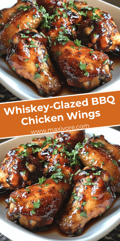 Whiskey-Glazed BBQ Chicken Wings