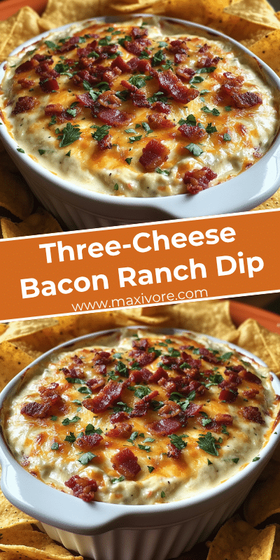 Three-Cheese Bacon Ranch Dip