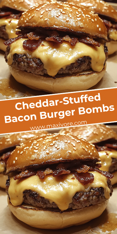 Cheddar-Stuffed Bacon Burger Bombs