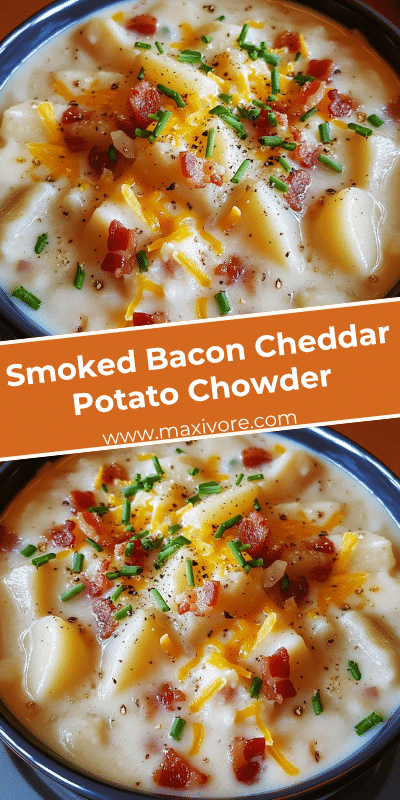 Smoked Bacon Cheddar Potato Chowder