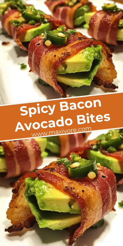 Spicy Bacon Avocado Bites