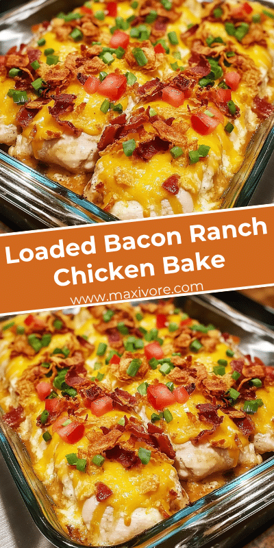 Loaded Bacon Ranch Chicken Bake