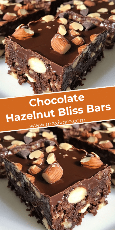 Chocolate Hazelnut Bliss Bars