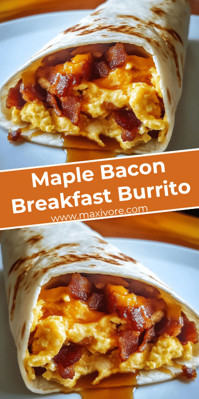 Maple Bacon Breakfast Burrito