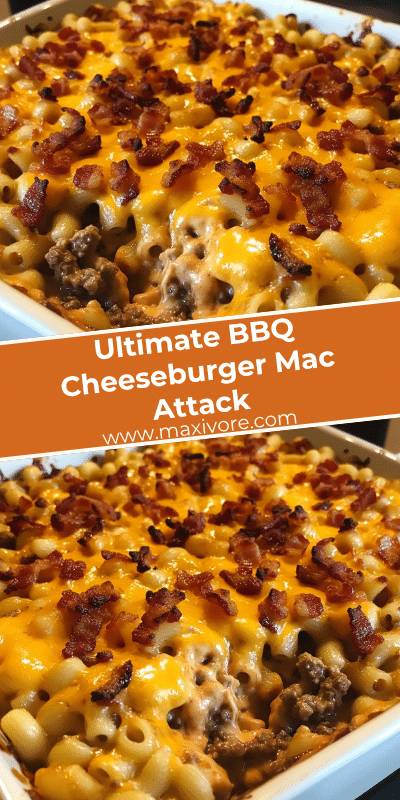 Ultimate BBQ Cheeseburger Mac Attack