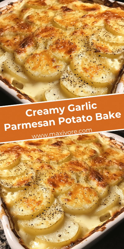 Creamy Garlic Parmesan Potato Bake