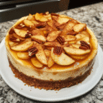 How to make Caramelized Apple Cinnamon Cheesecake — key cooking step