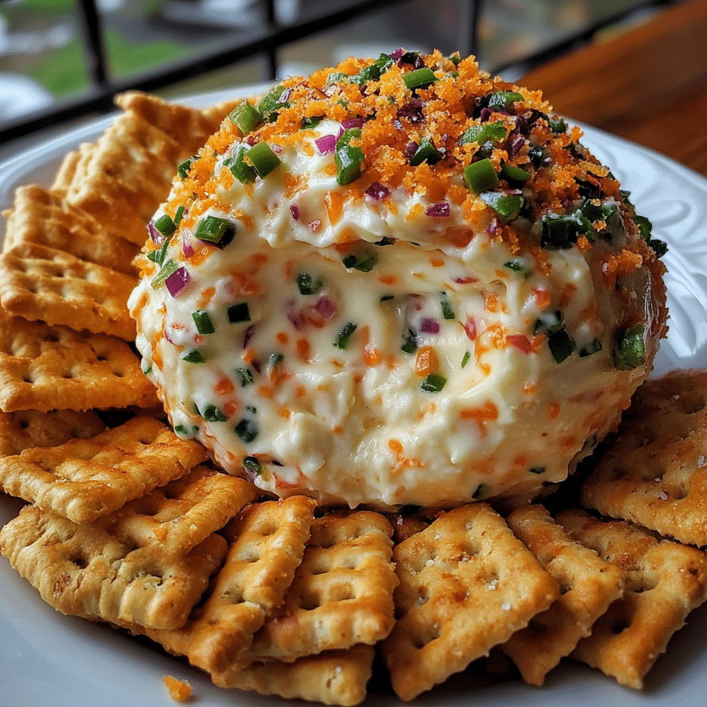 How to make Cheddar Explosion Cheese Ball with Spicy Jalapeño Kick — key cooking step