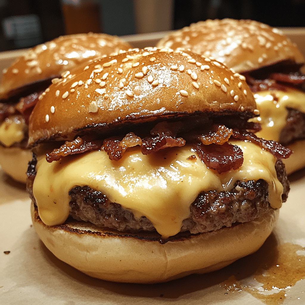 Cheddar-Stuffed Bacon Burger Bombs — restaurant-quality recipe photo