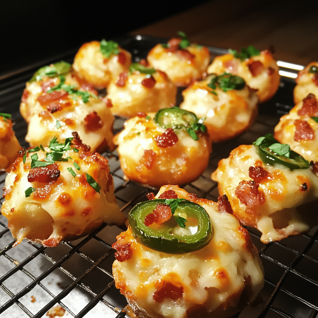 How to make Cheesy Bacon Jalapeño Explosion Bites — key cooking step