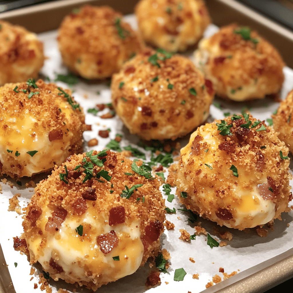 How to make Cheesy Bacon Ranch Bombs with Crunchy Panko Crust — key cooking step