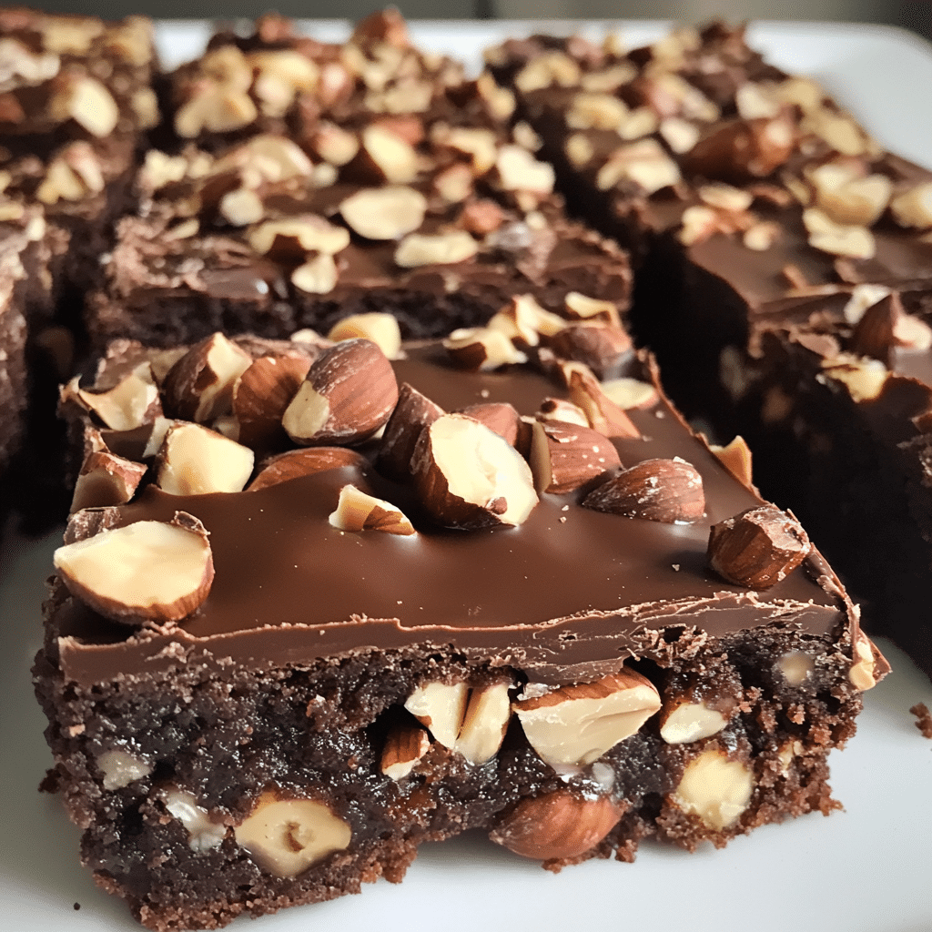 How to make Chocolate Hazelnut Bliss Bars — key cooking step
