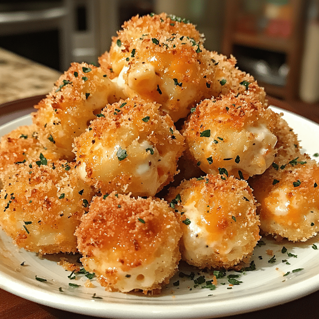 Creamy Buffalo Mac & Cheese Bites — restaurant-quality recipe photo