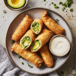 How to make Crispy Avocado Egg Rolls — key cooking step