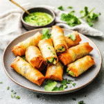 How to make Crispy Avocado Spring Rolls — key cooking step