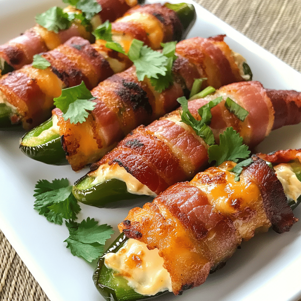 Crispy Bacon-Wrapped Cheese-Stuffed Jalapeños — restaurant-quality recipe photo