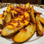 Crispy Cheddar Bacon Potato Wedges — restaurant-quality recipe photo