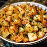 How to make Crispy Parmesan Herb Potato Medley — key cooking step