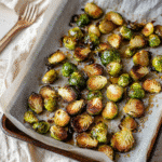 How to make Crunchy Honey Mustard Brussels Sprouts — key cooking step