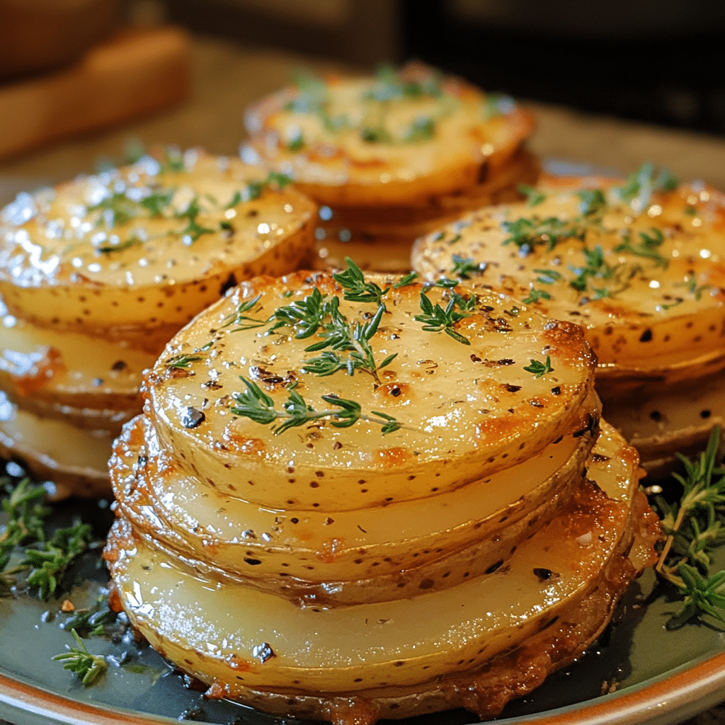 Crunchy Parmesan Herb Potato Stacks — restaurant-quality recipe photo