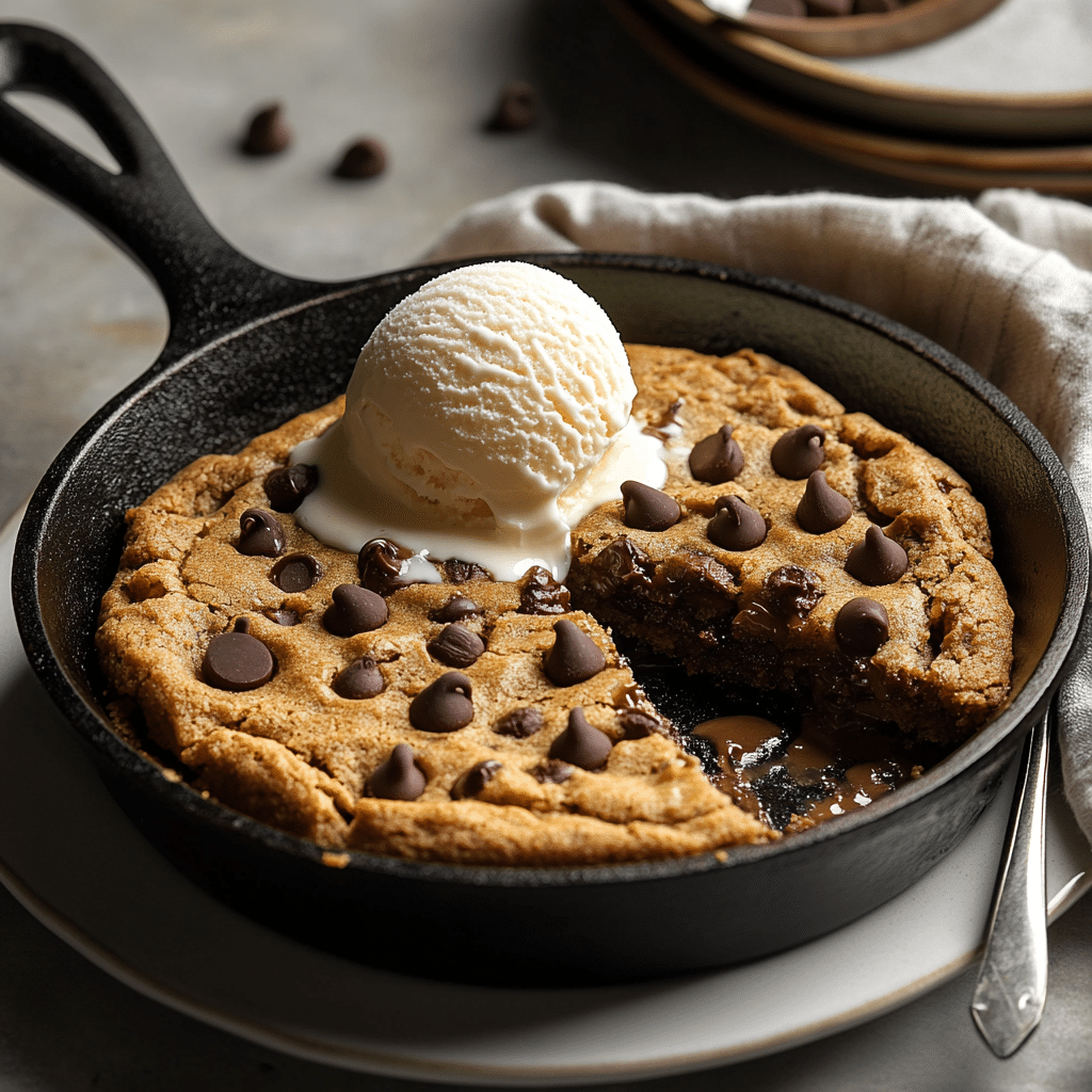 Decadent Chocolate Chip Cookie Skillet — restaurant-quality recipe photo