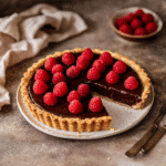 How to make Decadent Chocolate Raspberry Tart — key cooking step