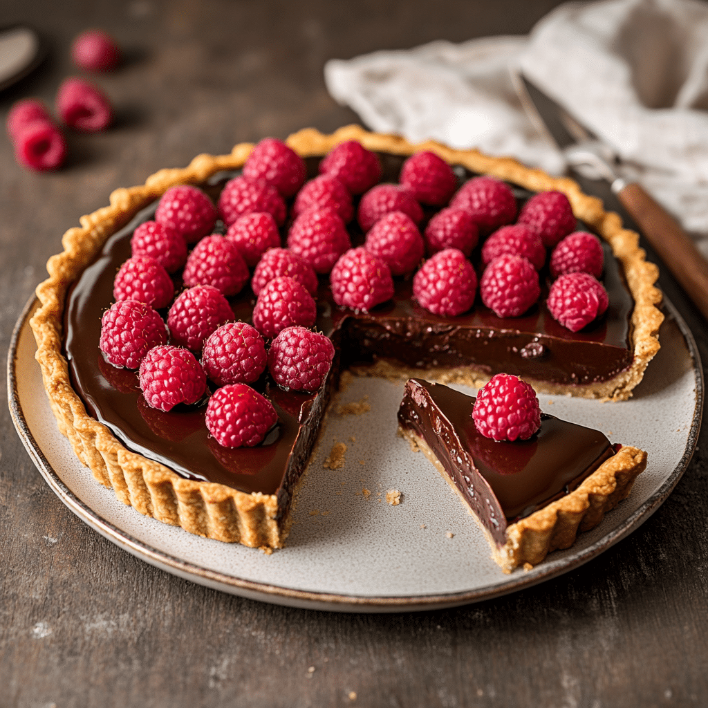 Decadent Chocolate Raspberry Tart — restaurant-quality recipe photo
