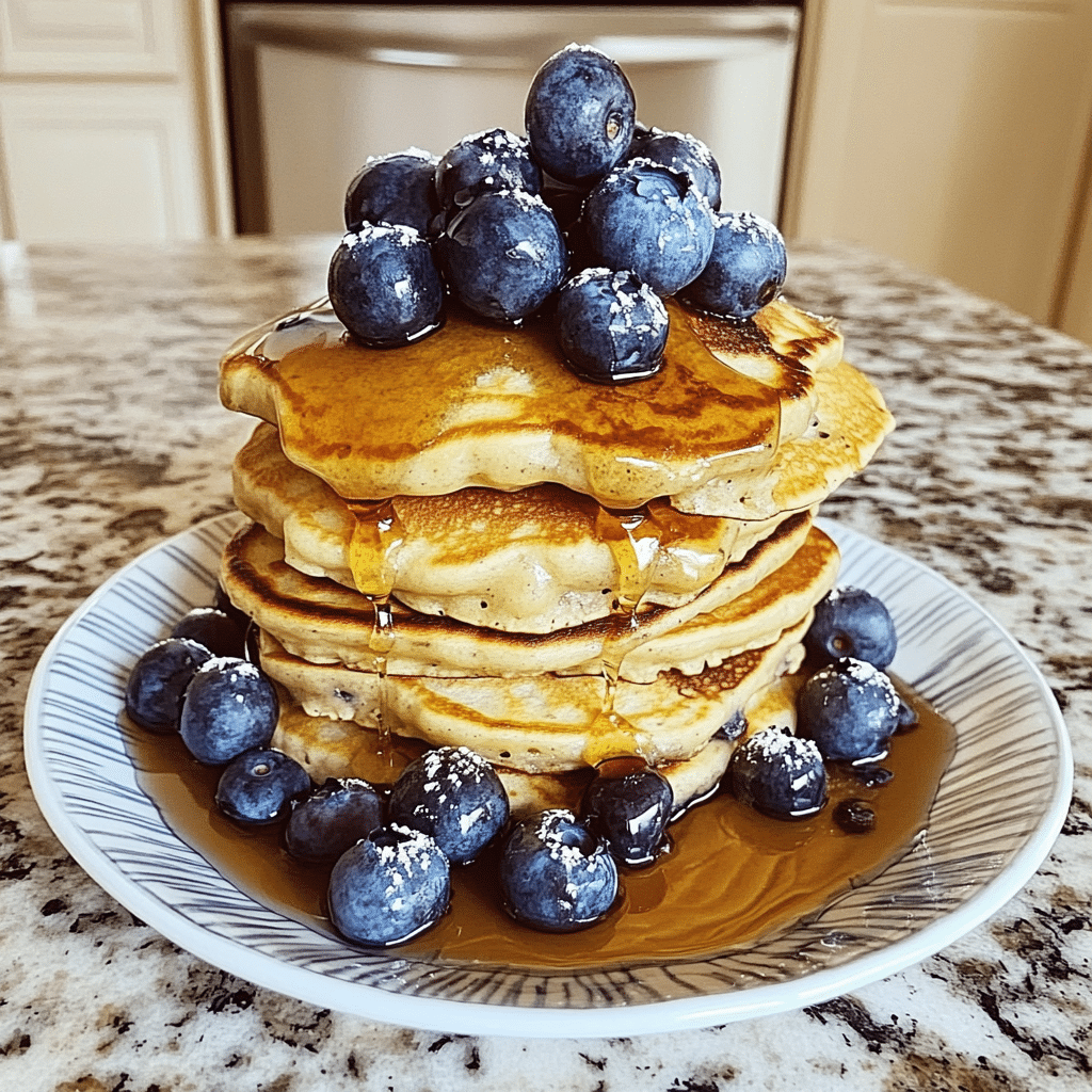 Fluffy Blueberry Pancake Stacks — restaurant-quality recipe photo
