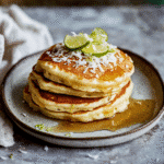 How to make Fluffy Coconut Lime Pancakes — key cooking step