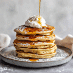 How to make Fluffy Vanilla Bean Pancake Stack — key cooking step