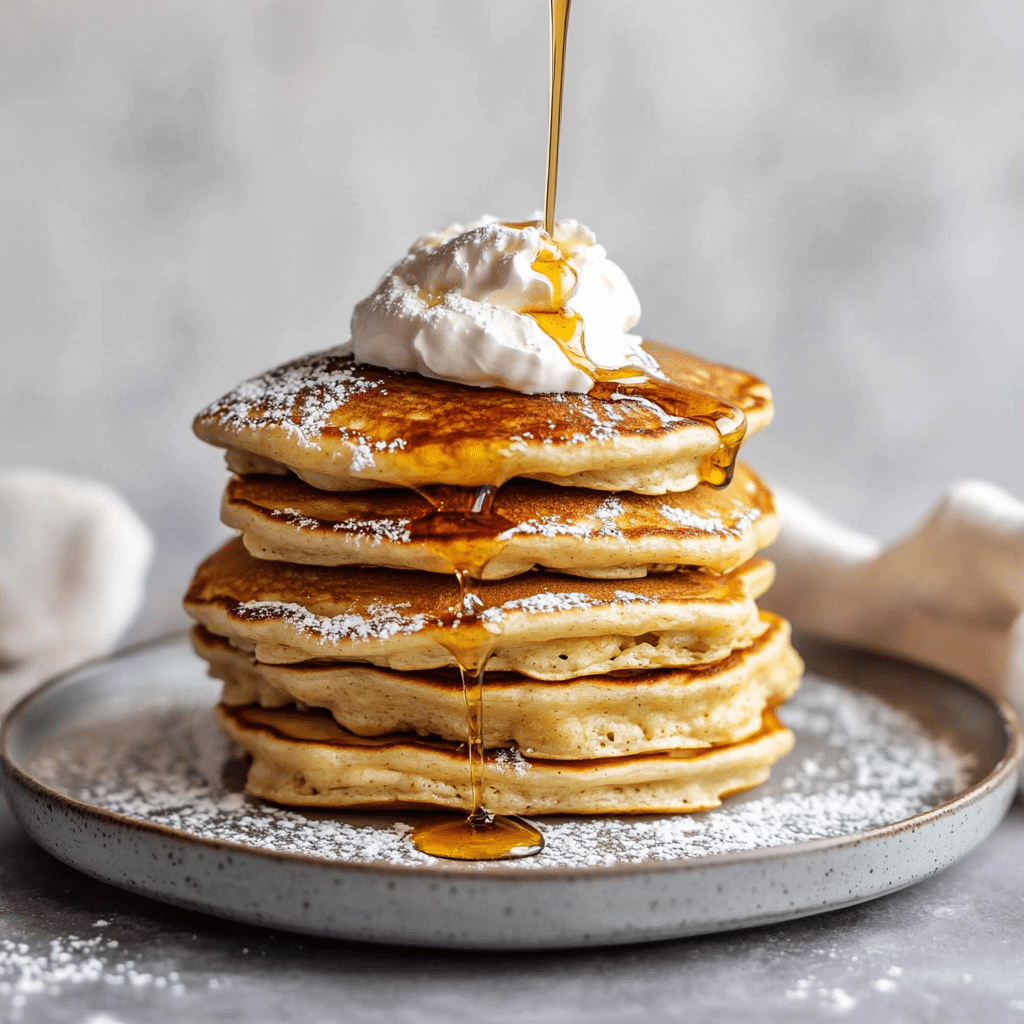 Fluffy Vanilla Bean Pancake Stack - The Ultimate Breakfast