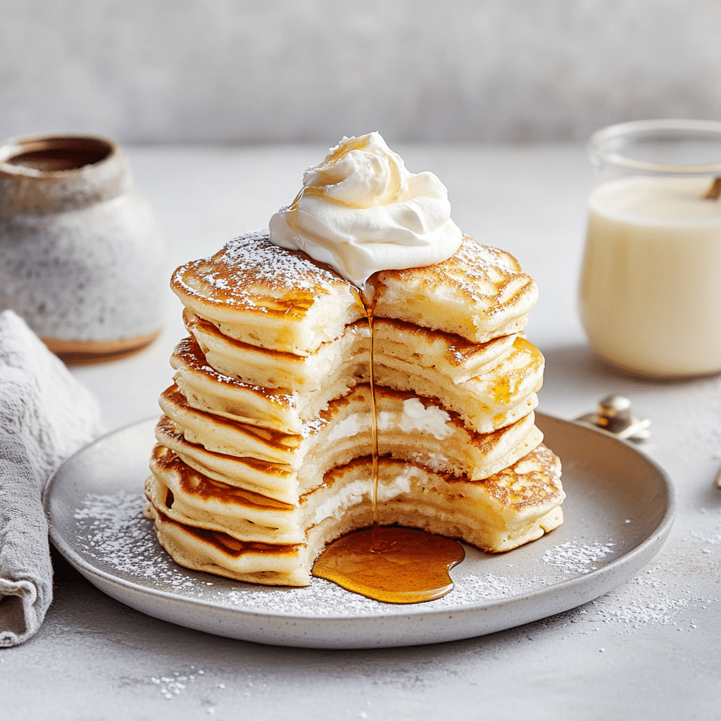 Fluffy Vanilla Bean Pancake Stack — restaurant-quality recipe photo