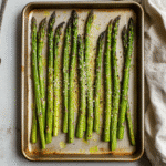 How to make Garlic Parmesan Roasted Asparagus — key cooking step