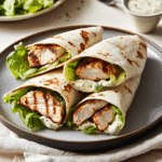 How to make Grilled Chicken Caesar Wraps — key cooking step