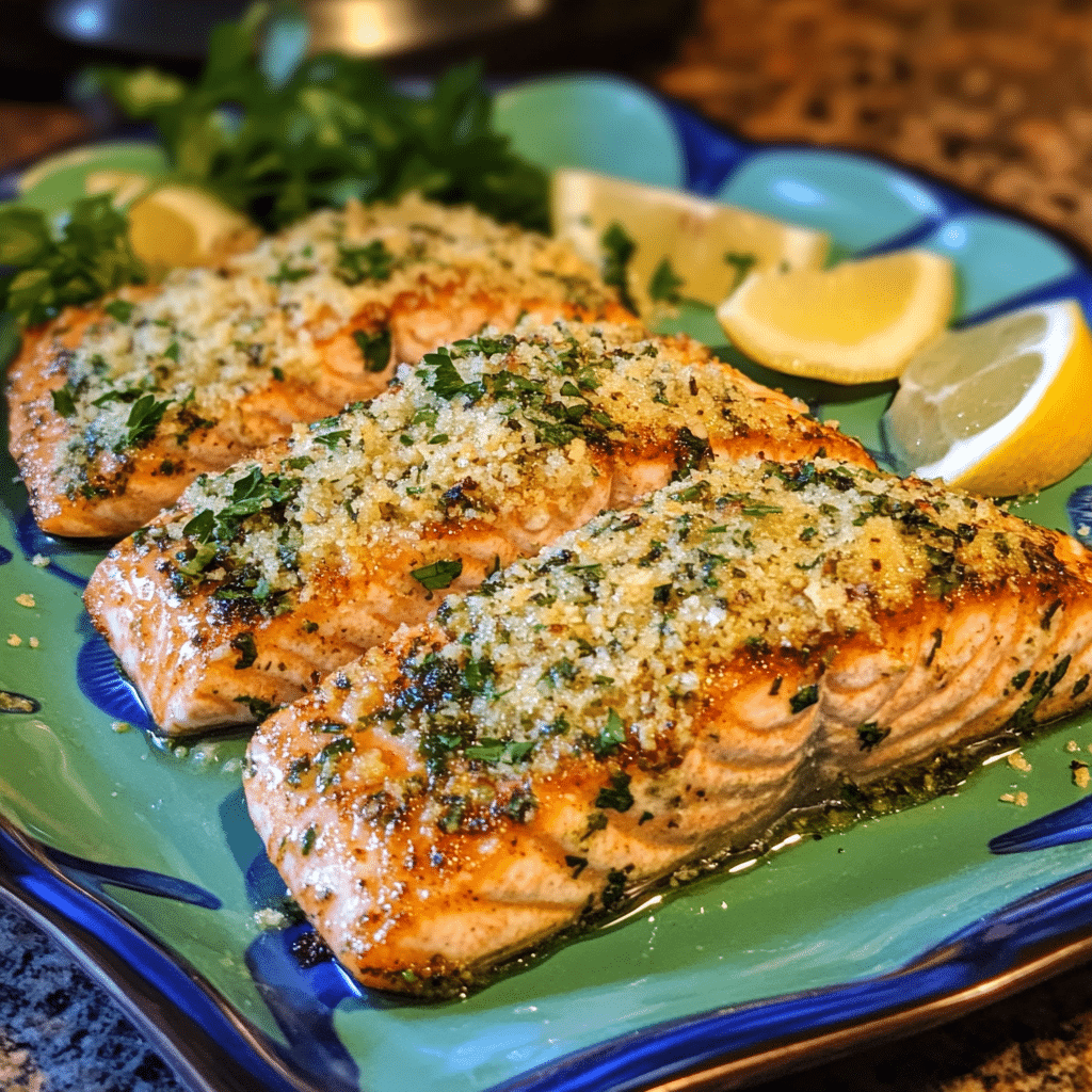 Herb-Crusted Salmon with Lemon Butter — restaurant-quality recipe photo
