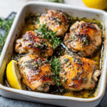 How to make Herb-infused Lemon Garlic Chicken Thighs — key cooking step