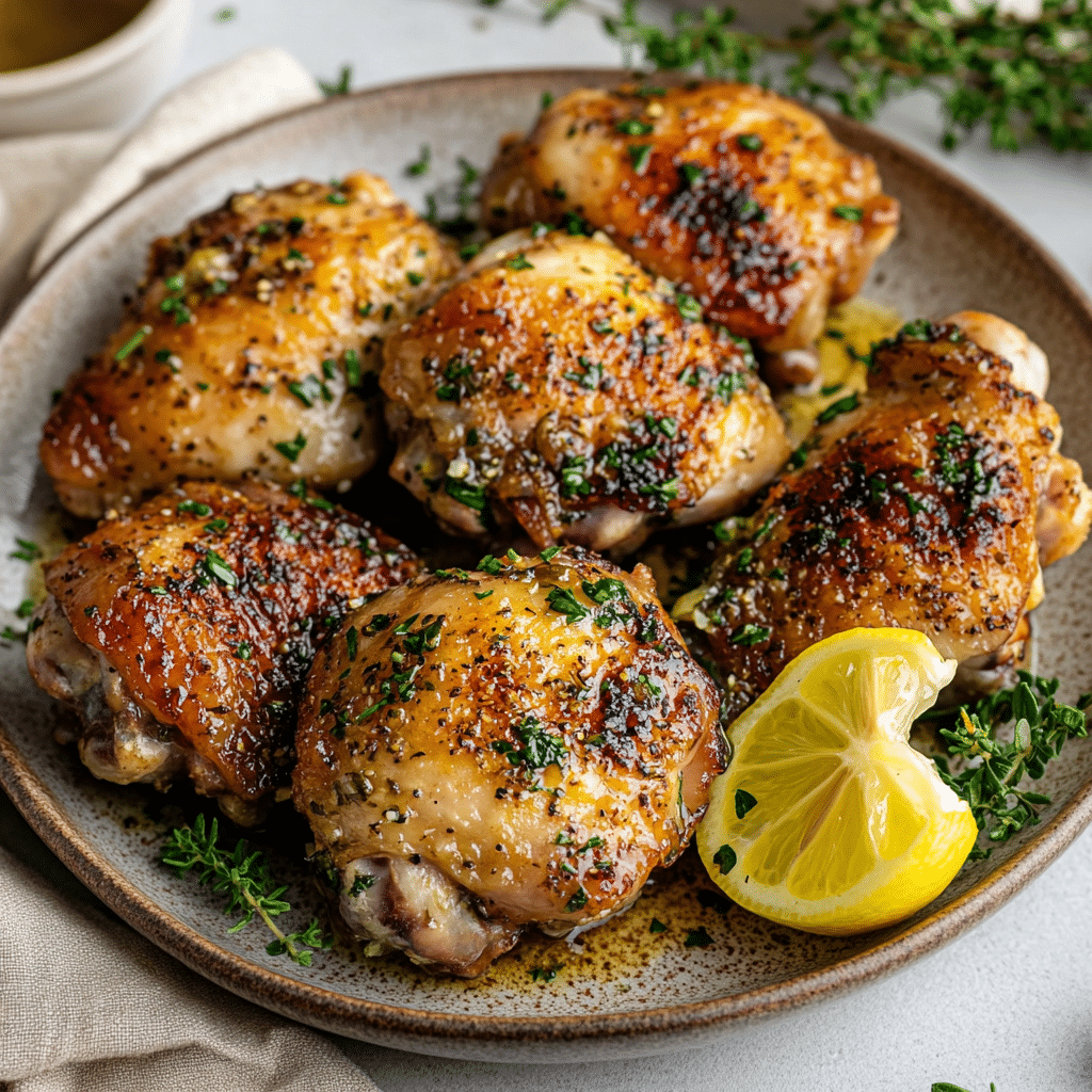Herb-infused Lemon Garlic Chicken Thighs — restaurant-quality recipe photo