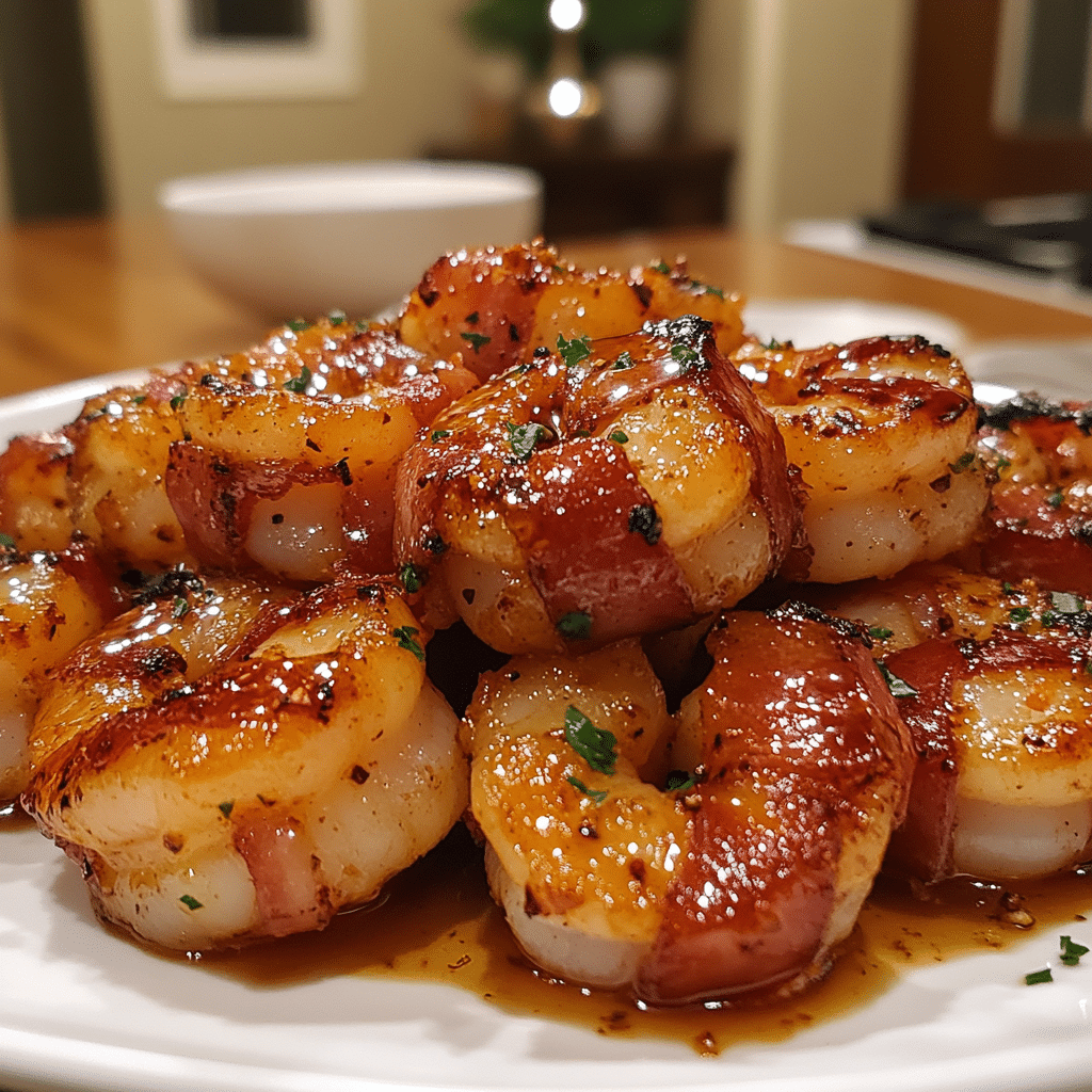 How to make Honey Chipotle Bacon-Wrapped Shrimp — key cooking step
