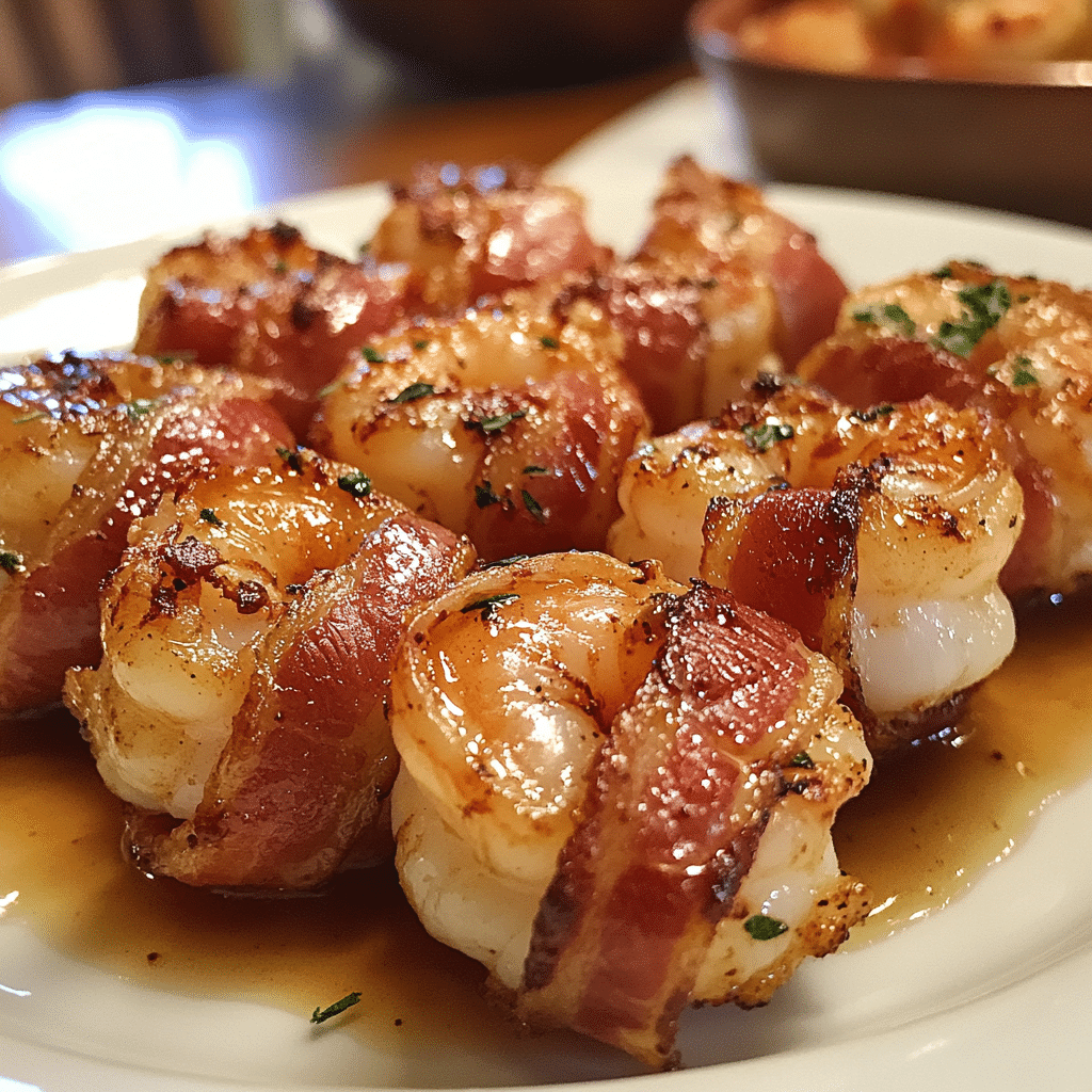 Honey Chipotle Bacon-Wrapped Shrimp — restaurant-quality recipe photo