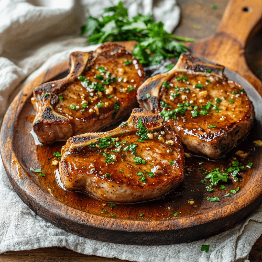 Honey Mustard Glazed Pork Chops — restaurant-quality recipe photo