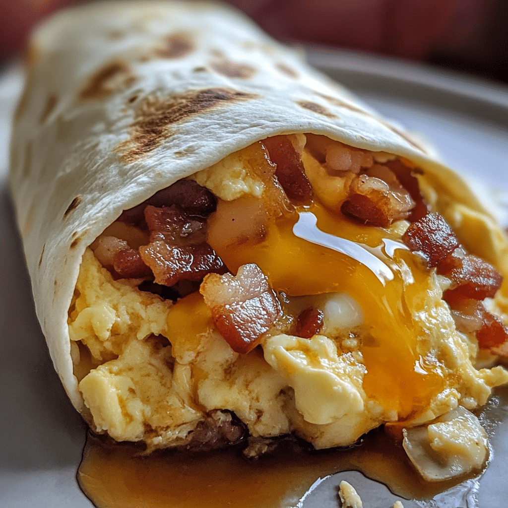 Maple Bacon Breakfast Burrito — restaurant-quality recipe photo