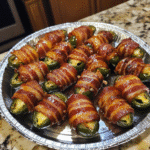 maple bourbon bacon wrapped jalapeno bites