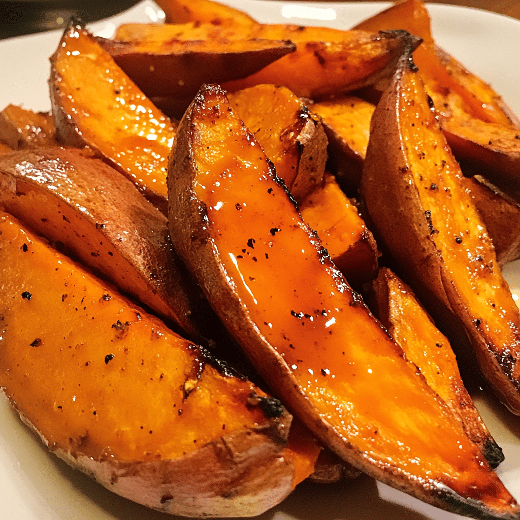Maple Glazed Sweet Potato Wedges — restaurant-quality recipe photo