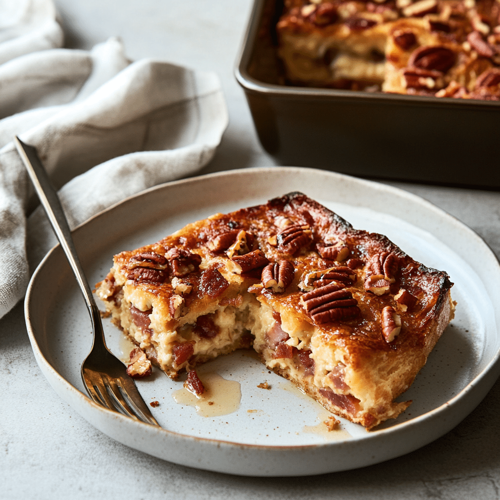 Maple Pecan Breakfast Strata — restaurant-quality recipe photo
