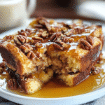 How to make Maple Pecan French Toast Bake — key cooking step