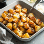 How to make Savory Garlic Parmesan Roasted Potatoes — key cooking step