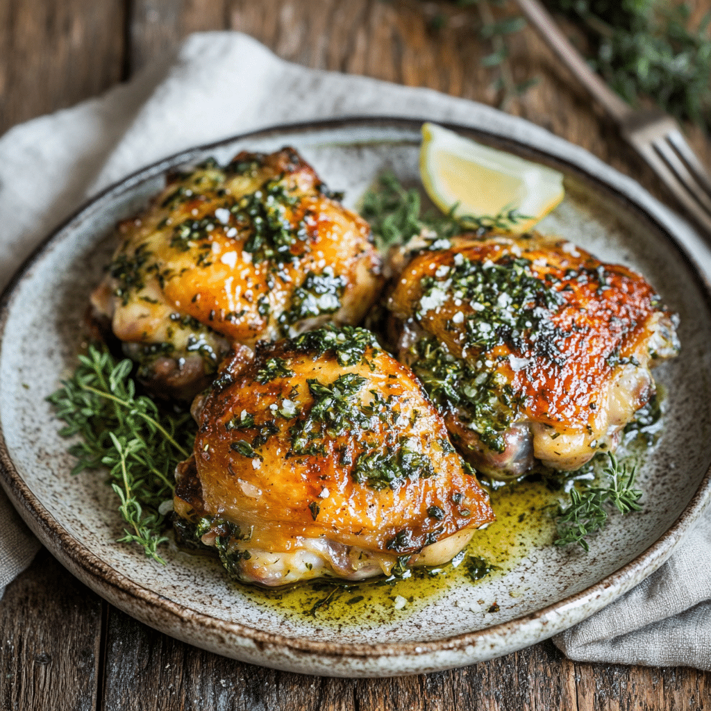 Savory Herb Butter Chicken Thighs — restaurant-quality recipe photo