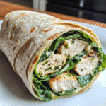 How to make Savory Herb Chicken and Spinach Wraps — key cooking step